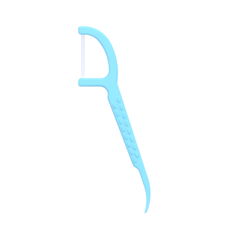 Inaprubahan ng ISO na Mint Flavor Dental Floss Pick ABS Plastic Toothpick na May Dental Floss