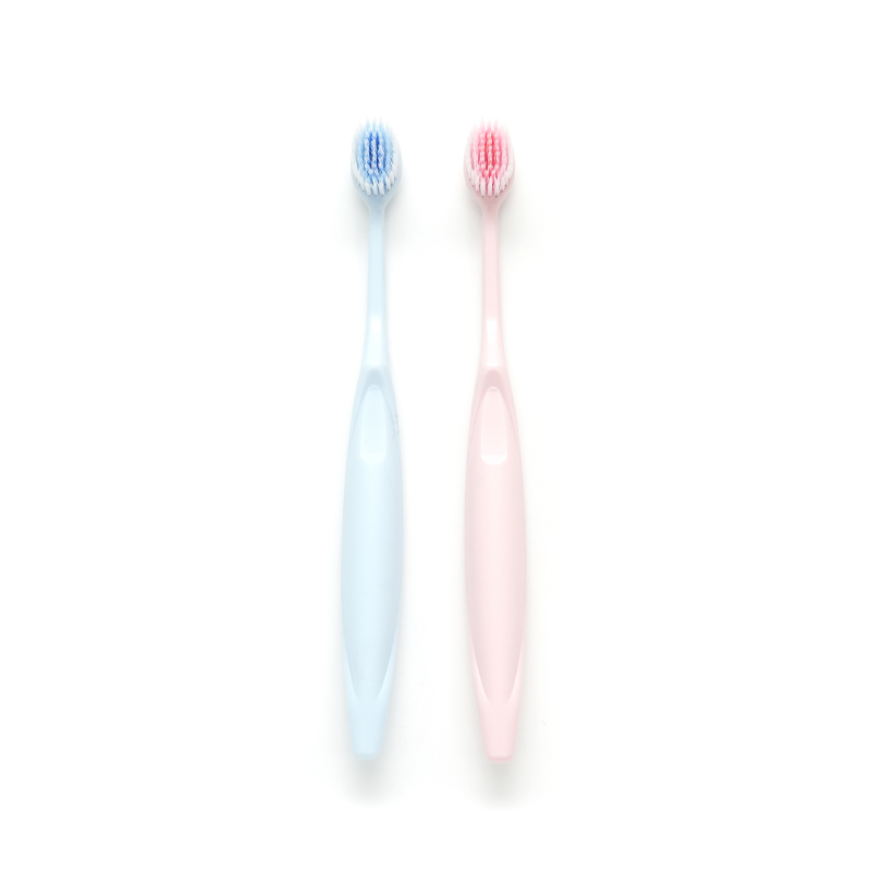PP Crescent Moon Handle Ultra-fine Soft PBT Sharpened Bristle Adult Deep Cleaning Toothbrush