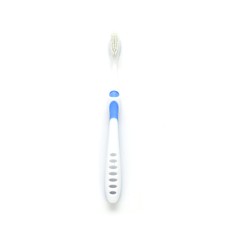 PP/TPE Handle Middle-Hard PBT Bristle Adult Extra-Cleaning 2 Color Toothbrush