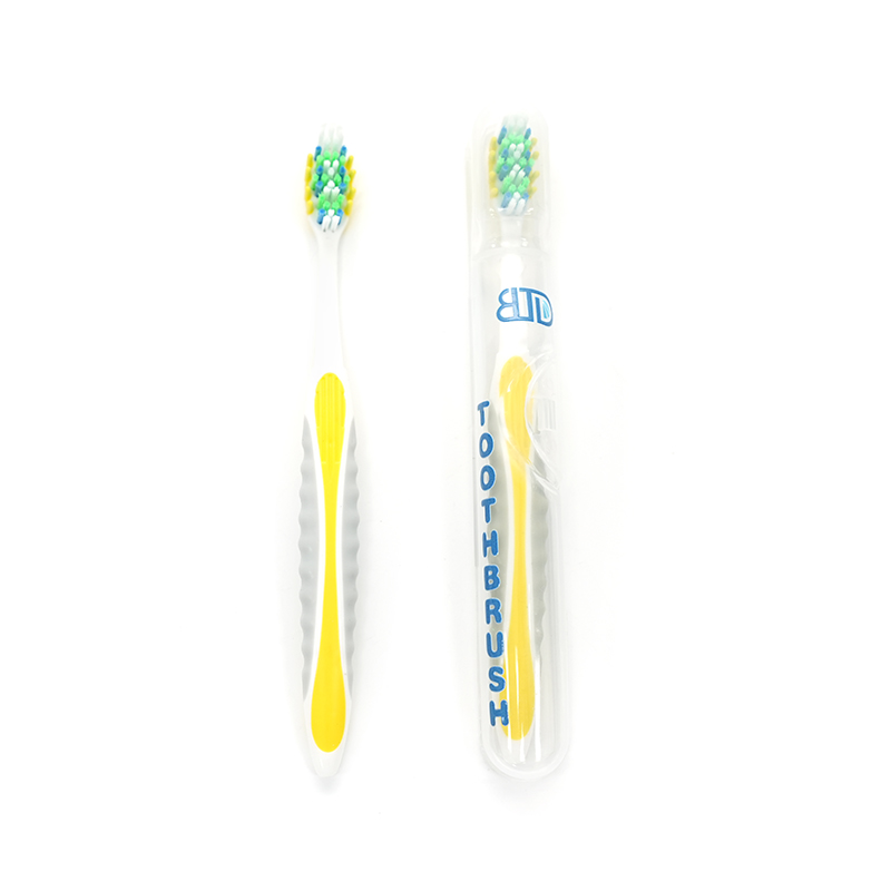 PP/TPE Handle Soft PBT+Silicone Massage Bristle 2 Kulay Pang-adulto Deep Cleaning Toothbrush