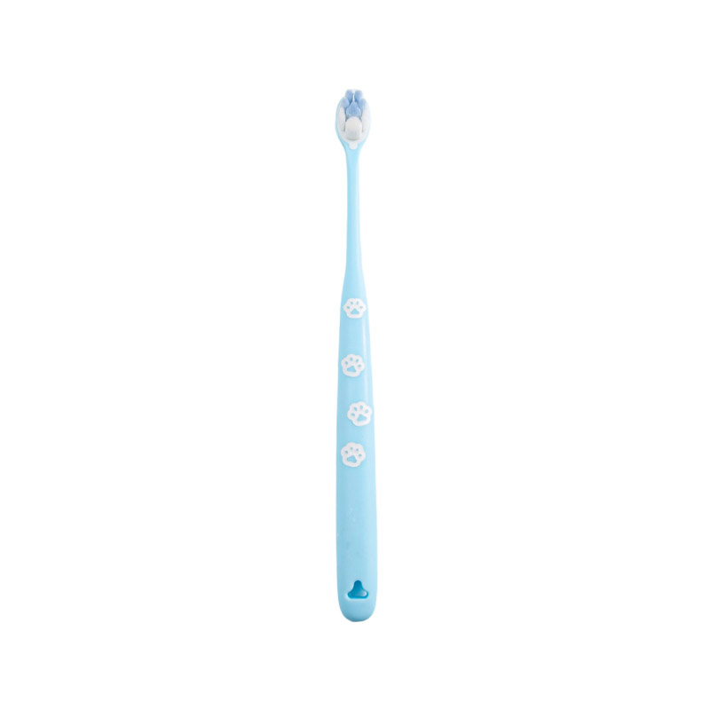 PP/TPE cat paw pattern handle, napaka-pinong malambot na PBT bristles, maliit na sipilyo ng panlinis ng maliliit na bata